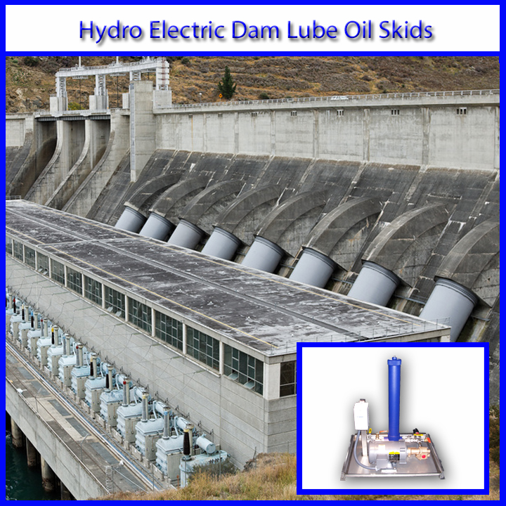 Army Corps of Engineers hydroelectric dam lube oil skids