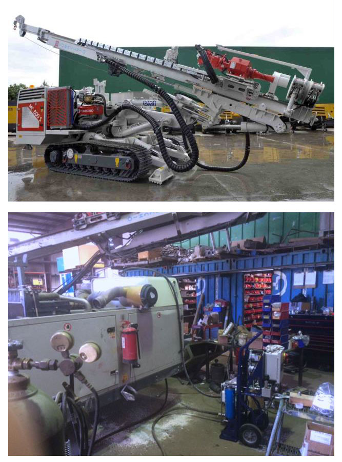 Water in a Damaged Portable Drill Hydraulic System PH20enix Membrane Oil dehydrators and purifiers